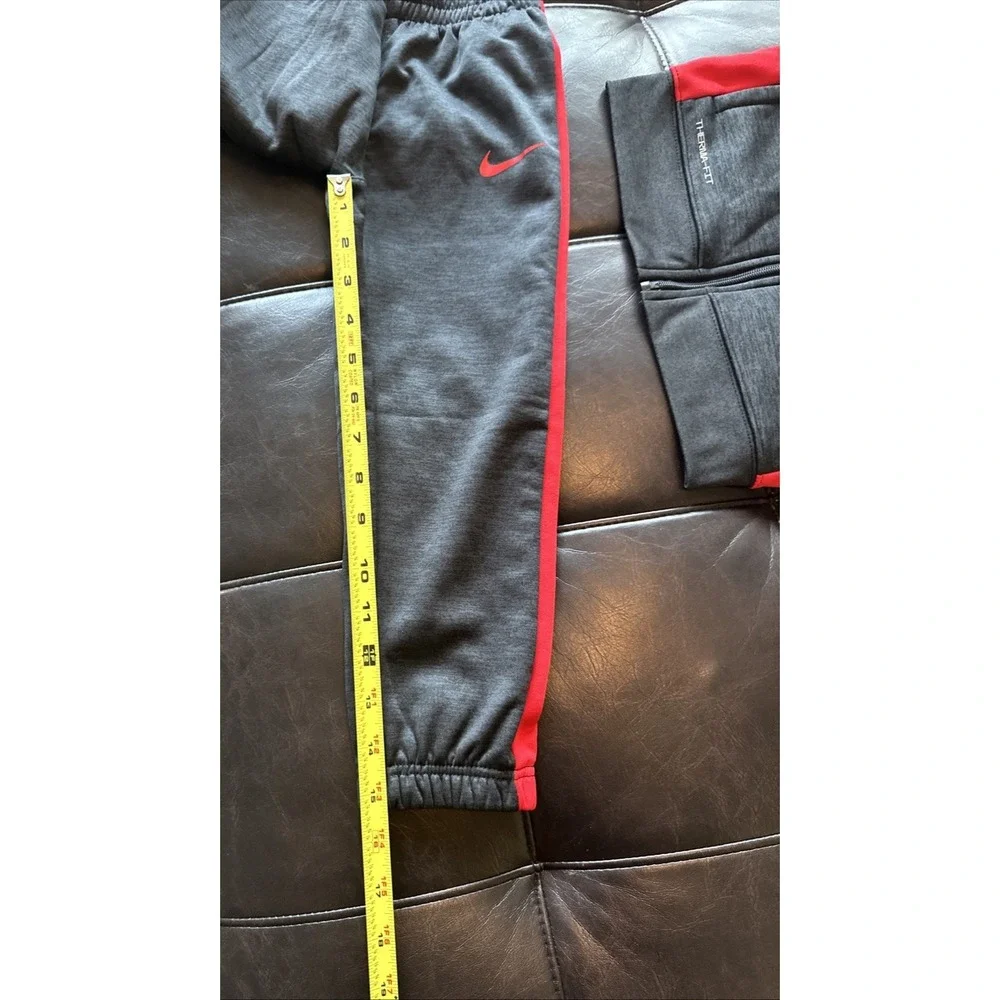 Nike Toddler Boys Size 4T 2-Pc Track Zip Jacket & Jogger Pants Set Black Heather